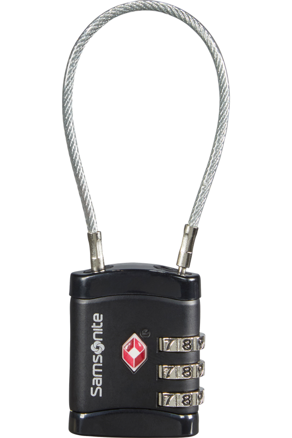 Samsonite Global Ta Cablelock 3 dial TSA Czarny