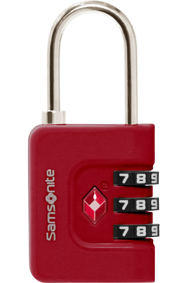 Samsonite Ta Revolution Combilock 3 dial TSA  Czerwony