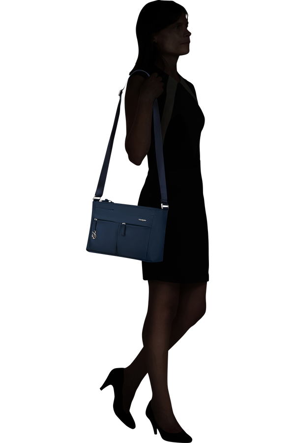 Samsonite Move 5.0 Horiz. Shoulder Bag + Flap  Ciemnoniebieski