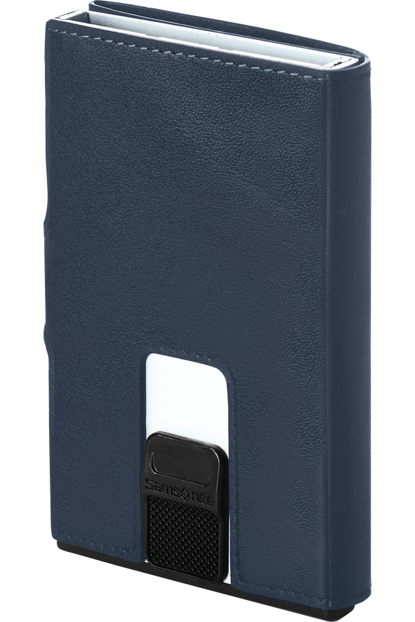Samsonite Alu Fit 202 - Slide-up Wallet  Niebieski