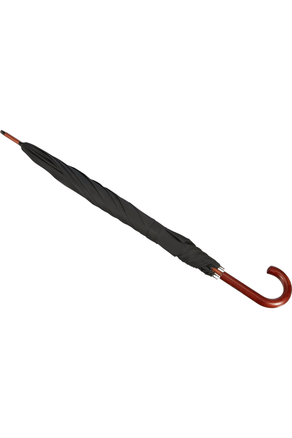 Samsonite Wood Classic S Stick Man Auto Open  Czarny