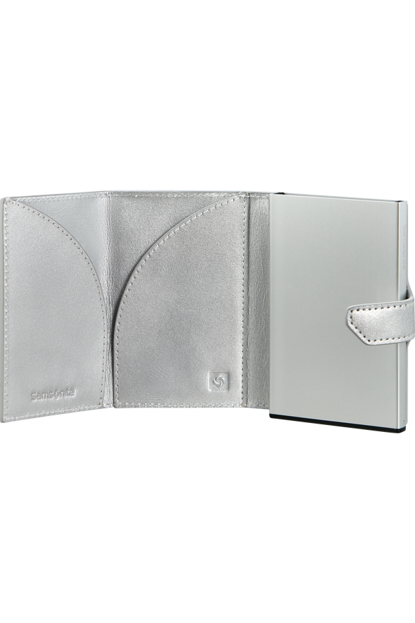 Samsonite Alu Fit Slide-up Wallet Proxis  Silver