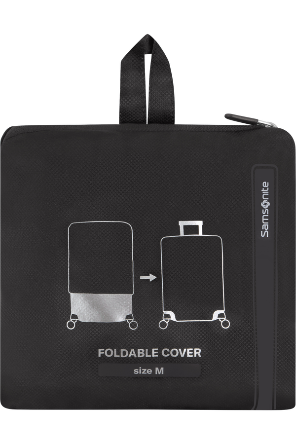 Samsonite Ta Revolution Foldable Luggage Cover M  Czarny Samsonite Ta Revolution Foldable Luggage Cover M  Czarny
