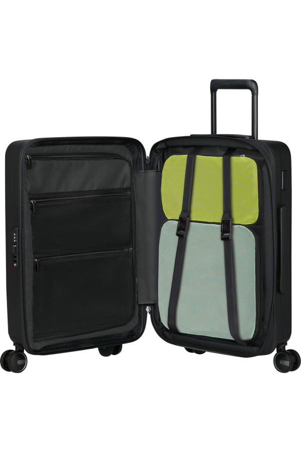 Samsonite Restackd Spinner Expandable 55cm  Czarny