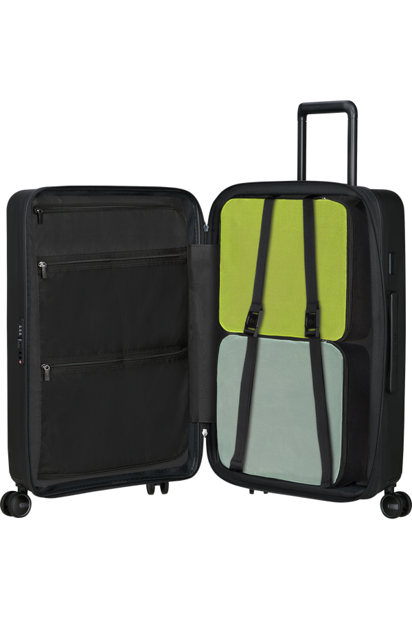 Samsonite Restackd Spinner Expandable 68cm  Czarny