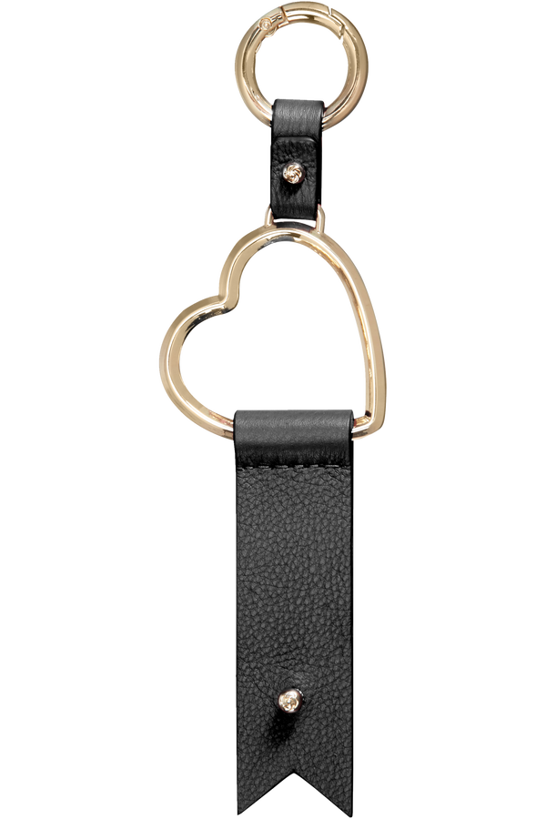 Samsonite Lady Charmy Heart Key Ring Czarny Samsonite Lady Charmy Heart Key Ring Czarny