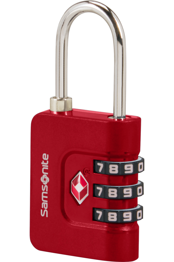Samsonite Ta Revolution Combilock 3 dial TSA  Czerwony