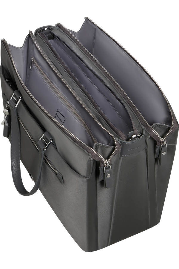 Samsonite Karissa Evo Org. Tote 14.1' 3 Comp  Gunmetal Green Samsonite Karissa Evo Org. Tote 14.1' 3 Comp  Gunmetal Green