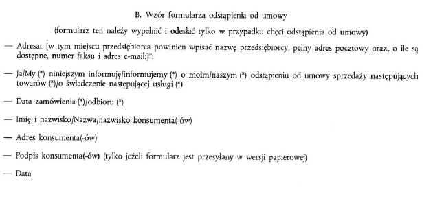 formularz wypłaty